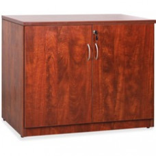 Lorell Essentials Series Cherry 2-door Storage Cabinet - 36