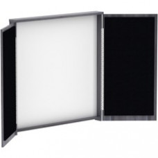 Lorell Dry-erase Whiteboard Presentation Cabinet - Hinged Door, Dry Erase Surface - 1 Each - 47.3