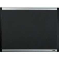 Lorell Black Mesh Fabric Covered Bulletin Boards - 48