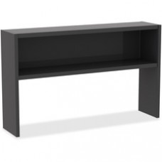 Lorell Charcoal Steel Desk Series Stack-on Hutch - 60