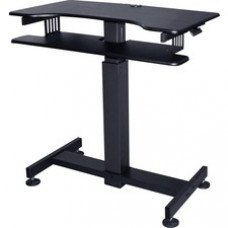 Lorell Mobile Standing Work and School Desk - Rectangle Top - 40