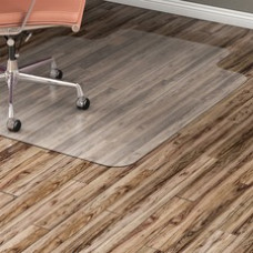 Lorell Nonstudded Hard Floor Wide Lip Chairmat - Tile Floor, Vinyl Floor, Hardwood Floor - 53