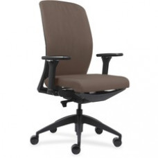 Lorell Executive Chairs with Fabric Seat & Back - Fabric Beige Seat - Fabric Beige Back - 26.5
