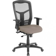 Lorell Executive High-back Swivel Chair - Steel Frame - Stratus, Brown - 28.5