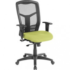 Lorell Executive High-back Swivel Chair - Steel Frame - Green, Apple Green - 28.5