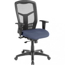 Lorell Executive High-back Swivel Chair - Steel Frame - Ocean, Blue - 28.5