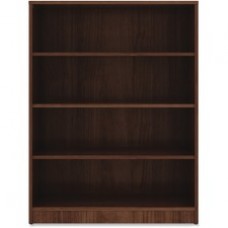 Lorell Walnut Laminate Bookcase - 48