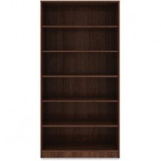 Lorell Walnut Laminate Bookcase - 72