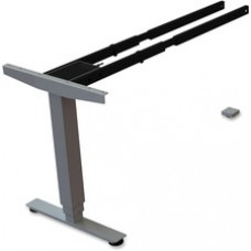 Lorell Sit/Stand Desk Silver Third-leg Add-on Kit - 275 lb Weight Capacity x 24