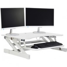 Lorell Adjustable Desk Riser Plus - 35 lb Load Capacity - 32