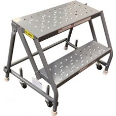 Louisville 2-step Steel Warehouse Ladder - 2 Step - 450 lb Load Capacity - 19