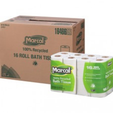 Marcal 100% Recycled, Soft & Absorbent Bathroom Tissue - 2 Ply - 4.20