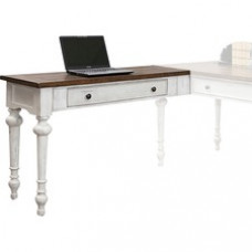 Martin Return for Writing Desk, Right or Left Facing, Dropfront Drawer - 1 x Keyboard, Pencil Drawer(s) - Finish: Weathered Wire Brushed Chalk