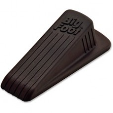 Big Foot Doorstop, Brown - Heavy-Duty, No-Slip, 100% Rubber, 4-3/4