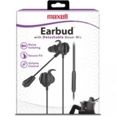 Maxell Maxell Stereo Earbuds - Stereo - Mini-phone (3.5mm) - Wired/Wireless - Bluetooth - Earbud - Binaural - In-ear - Black