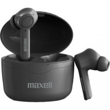 Maxell Sync Up True Wireless Bluetooth Earbuds - Stereo - True Wireless - Bluetooth - 16 Ohm - 20 Hz - 20 kHz - Earbud - Binaural - In-ear - Black