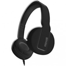 Maxell Solid2 Black Headphones - Stereo - Mini-phone - Wired - Over-the-head - Binaural - Circumaural - Black