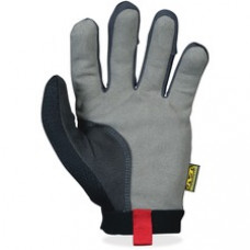 Mechanix Wear 2-way Stretch Utility Gloves - 10 Size Number - Large Size - Lycra, Spandex, Leather Palm, Leather Thumb, Leather Index Finger - Black - Air Vent, Stretchable, Reinforced Palm Pad, Snag Resistant, Hook & Loop - 1 / Pair