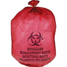 Medegen MHMS Red Biohazard Infectious Waste Bags - 25 gal - 31