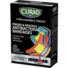 Curad Finger/Knuckle Antibacterial Bandage - Assorted Sizes - 1.75