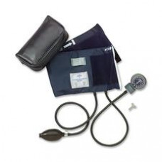 Medline Handheld Aneroid Sphygmomanometer - For Blood Pressure - Latex-free - Blue - Adult - Polyvinyl Chloride (PVC)