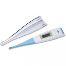 Medline Flex-Tip Oral Digital Thermometer - 90°F (32.2°C) to 109.9°F (43.3°C) - Reusable, Latex-free, Memory Recall - For Oral - White, Blue