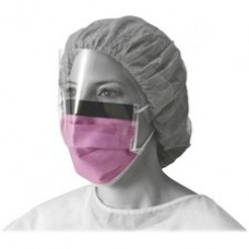 Medline Fluid-resistant Face Mask - Fluid Resistant, Earloop Style Mask, Fog Resistant, Latex-free - Cellulose - Purple - 25 / Box