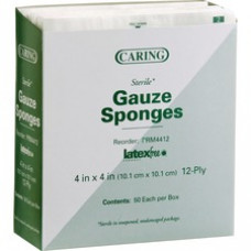 Medline Sterile Gauze Sponges - 12 Ply - 4