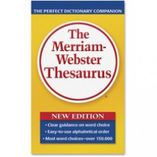 Merriam-Webster Paperback Thesaurus Printed Book - Book - English
