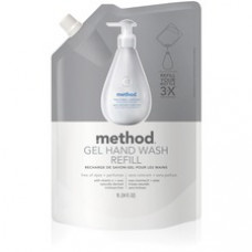 Method Free 'N Clear Gel Handwash Refill - 34 fl oz (1005.5 mL) - Hand - Clear - Dye-free, Fragrance-free - 1 Each