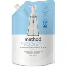 Method Sweet Water Foam Hand Wash Refill - Sweet Water Scent - 28 fl oz (828.1 mL) - Hand - Clear - Triclosan-free - 6 / Carton