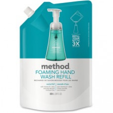 Method Foaming Hand Soap - Waterfall Scent - 28 fl oz (828.1 mL) - Hand - Aqua - Triclosan-free, Paraben-free, Phthalate-free, EDTA-free - 6 / Carton