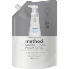 Method Foaming Hand Soap - Free and Clear Scent - 28 fl oz (828.1 mL) - Hand - Clear - Fragrance-free, Dye-free - 1 Each