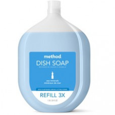 Method Dish Soap Refill - Liquid - 54 fl oz (1.7 quart) - Sea Mineral Scent - 1 Each - Blue