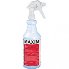 Midlab Germicidal Spray Cleaner - Ready-To-Use Spray - 32 fl oz (1 quart) - Lemon Scent - 12 / Carton - Clear