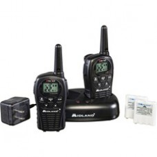 Midland LXT500VP3 Two-way Radio - 22 Radio Channels - 22 x GMRS/FRS - Upto 126720 ft - Auto Squelch, Keypad Lock, Silent Operation - Water Resistant