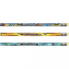 Moon Products Race To Success No. 2 Pencil - #2 Lead - 2.1 mm Lead Diameter - Black Lead - Assorted Wood Barrel - 12 / Dozen