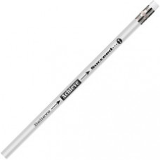 Moon Products Believe/Achieve/Succeed Pencils - #2 Lead - Silver Barrel - 12 / Dozen