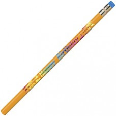Moon Products Designed No. 2 Pencils - #2 Lead - Black Wood, Blue, Green, Purple, Red Barrel - 12 / Dozen
