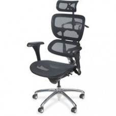 MooreCo Butterfly Chair - 5-star Base - Chrome Black - 28
