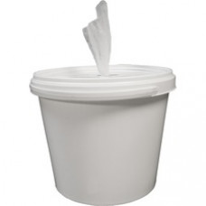 Spilfyter Wipes Kit Bucket - 300 Sheets/Roll - White Per Bucket - 1 Each