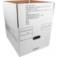 SKILCRAFT Fiberboard Storage Box - Internal Dimensions: 12