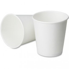 SKILCRAFT Disposable Hot Paper Cup - 8 fl oz - Cone - 2000 / Box - White - Paper - Hot Drink