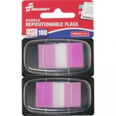 SKILCRAFT Repositionable Self-stick Flags - 1