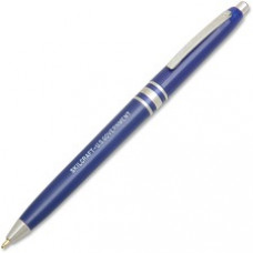 SKILCRAFT Retractable Ballpoint Pen - Fine Pen Point - Refillable - Blue - Blue Barrel - 12 / Dozen