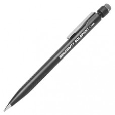 SKILCRAFT Push Action Bold Point Mechanical Pencil - 1.1 mm Lead Diameter - Black Lead - Black Barrel - 1 Dozen