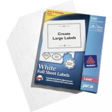 SKILCRAFT Self-Adhesive Labels - Permanent Adhesive - Rectangle - Laser - White - 1 / Box