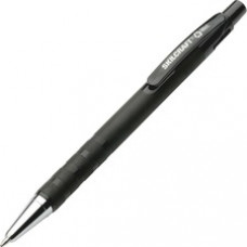 SKILCRAFT Ballpoint Pen - Medium Pen Point - Refillable - Black - Rubber Barrel - 12 / Dozen