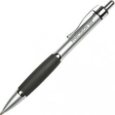 SKILCRAFT Retractable Metal Barrel Ballpoint Pen - Medium Pen Point - Refillable - Black - Metal Barrel - 12 / Dozen