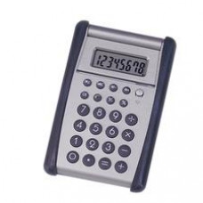 SKILCRAFT 8-Digit Flip-up Calculator - 8 Digits - Black, Silver - Rubber - 1 Each
